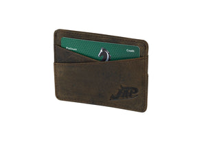 Brown Leather J.A.P Credit Card Holder